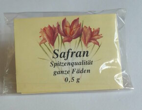 Safran in Fäden - 0,5 g - Coupe Select Spitzenqualität - MOGA Safran Company Garlin