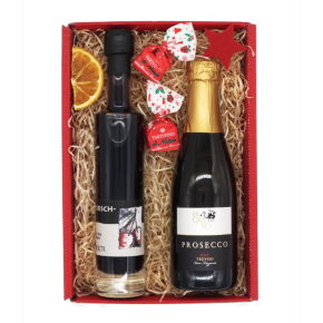 Prosecco, Pralinen & Likör - Kirsch od. Pfirsich