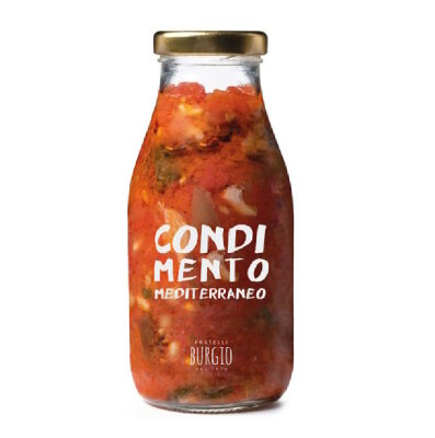 Mediterranes Gemüse mit Tomaten, zu Pasta oder für Bruschette, als Beilage. Vegan, glutenfrei
