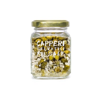 Kapern in Salz, zum Wuerzen fuer Saucen, Salate, Fleisch, Fisch, vegan, glutenfrei